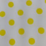 Dacron estampado blanco puntos amarillos